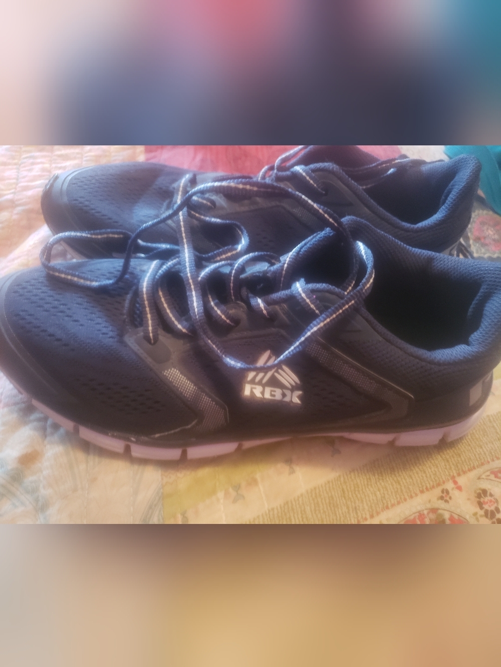 RBX Navy Running Sneakers Size 10 Mens.